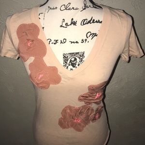 🎈3/$15 J. Crew appliqué flower tee